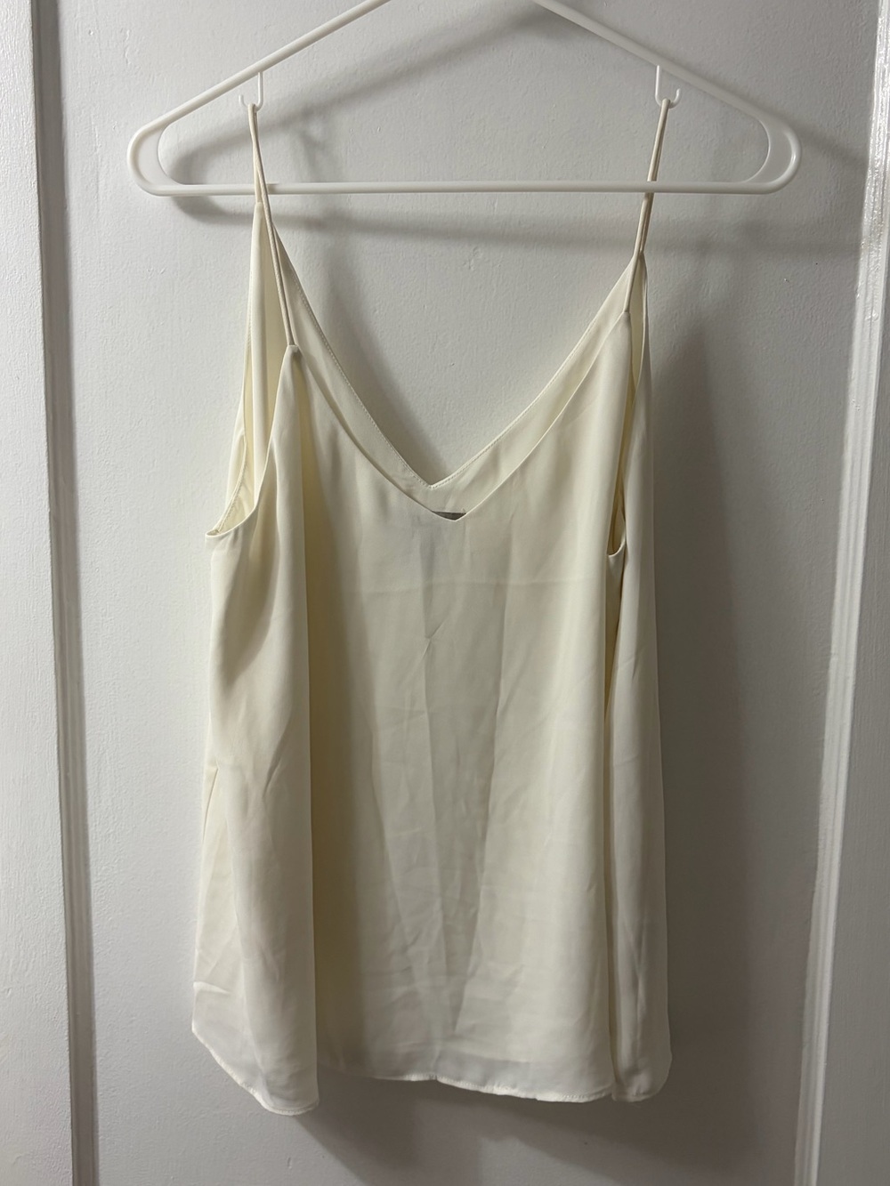 H&M Cream Spaghetti Strap V-Neck Cami